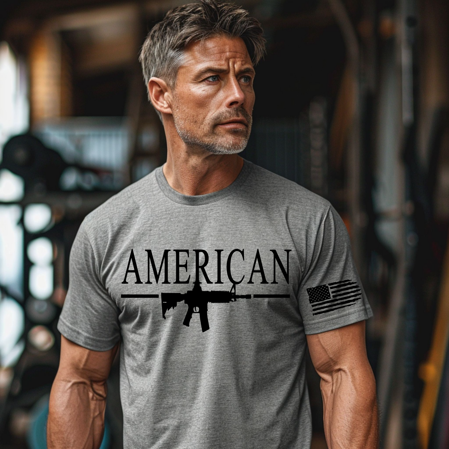 "American Sniper" Men's Patriotic T-Shirt – USA 2A Gun Rights Shirt