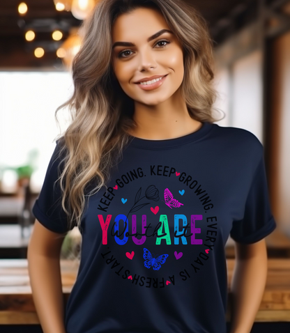 You Are Worth It Women's Relaxed Fit T-Shirt – Inspirational Quote, Comfortable Casual Tee