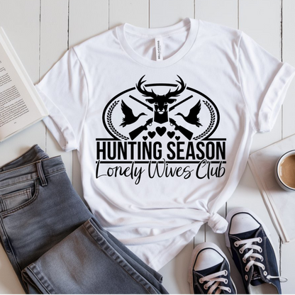 Lonely Wives Club Hunting Graphic Tee